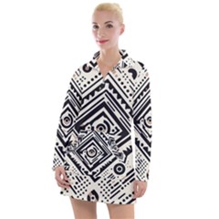 Tribal Pattern Women s Long Sleeve Casual Dress by Sobalvarro