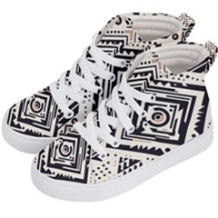 Tribal Pattern Kids  Hi-top Skate Sneakers by Sobalvarro