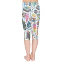 City Pattern Pixel Art Japan Kids  Capri Leggings  View2