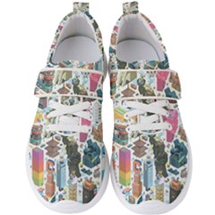 City Pattern Pixel Art Japan Men s Velcro Strap Shoes by Sarkoni