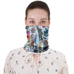 City Pattern Pixel Art Japan Face Covering Bandana (adult) by Sarkoni