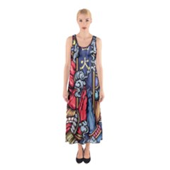 Japan Art Aesthetic Sleeveless Maxi Dress by Sarkoni