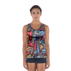 Japan Art Aesthetic Sport Tank Top  by Sarkoni