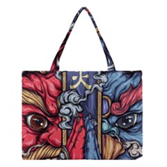 Japan Art Aesthetic Medium Tote Bag by Sarkoni