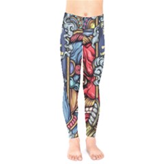 Japan Art Aesthetic Kids  Leggings by Sarkoni