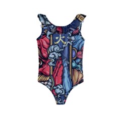 Japan Art Aesthetic Kids  Frill Swimsuit by Sarkoni