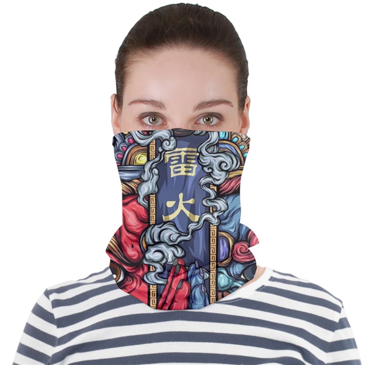 Japan Art Aesthetic Face Seamless Bandana (Adult)