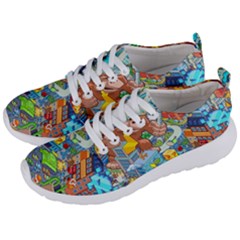 Pixel Art Retro Video Game Men s Lightweight Sports Shoes by Sarkoni