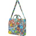 Pixel Art Retro Video Game Square Shoulder Tote Bag View1