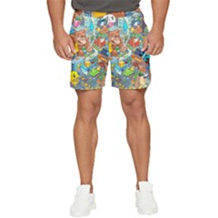 Pixel Art Retro Video Game Men s Runner Shorts