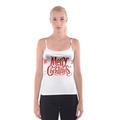 Merry Christmas Spaghetti Strap Top by designerey