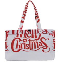 Merry Christmas Canvas Work Bag by designerey