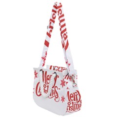 Merry Christmas Rope Handles Shoulder Strap Bag by designerey