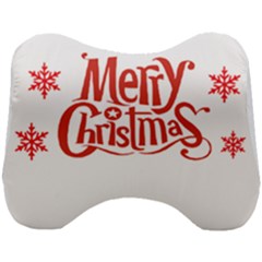 Merry Christmas Head Support Cushion by designerey