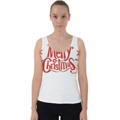 Merry Christmas Velvet Tank Top by designerey