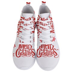 Merry Christmas Men s Lightweight High Top Sneakers