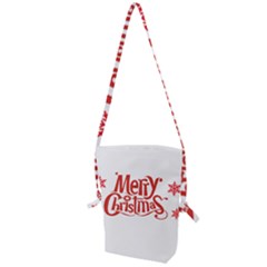 Merry Christmas Folding Shoulder Bag by designerey