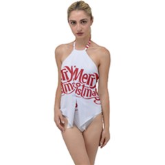 Merry Christmas Go With The Flow One Piece Swimsuit