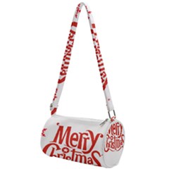 Merry Christmas Mini Cylinder Bag by designerey