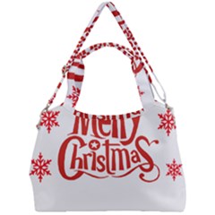 Merry Christmas Double Compartment Shoulder Bag by designerey