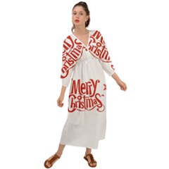 Merry Christmas Grecian Style  Maxi Dress by designerey