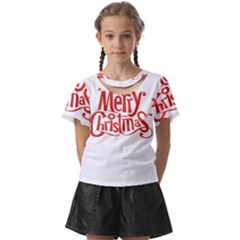 Merry Christmas Kids  Front Cut T-shirt