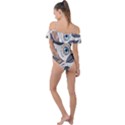 Eyes pattern Frill Detail One Piece Swimsuit View2