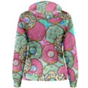 Donut Pattern Texture Colorful Sweet Women s Pullover Hoodie View2