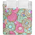 Donut Pattern Texture Colorful Sweet Duvet Cover Double Side (California King Size) View1