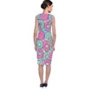 Donut Pattern Texture Colorful Sweet Sleeveless Velvet Midi Dress View2