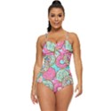 Donut Pattern Texture Colorful Sweet Retro Full Coverage Swimsuit View1