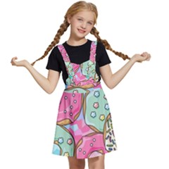 Donut Pattern Texture Colorful Sweet Kids  Apron Dress by Grandong