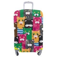 Cats Funny Colorful Pattern Texture Luggage Cover (medium) by Grandong