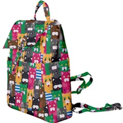 Cats Funny Colorful Pattern Texture Buckle Everyday Backpack by Grandong