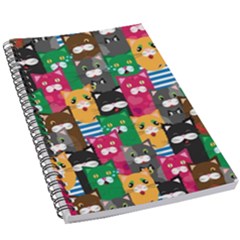 Cats Funny Colorful Pattern Texture 5 5  X 8 5  Notebook by Grandong