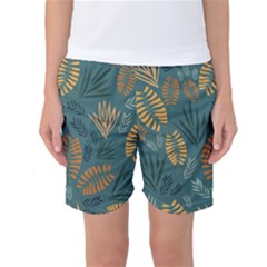 Leaves Pattern Texture Plant Women s Basketball Shorts by Grandong