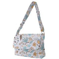 Pattern Flower Leaves, Full Print Messenger Bag (s) by Grandong