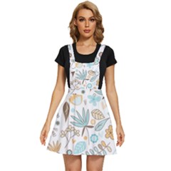 Pattern Flower Leaves, Apron Dress by Grandong