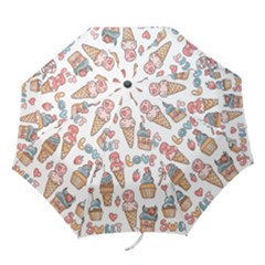 Love Pattern Texture Folding Umbrellas by Grandong