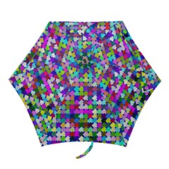 Texture Colorful Abstract Pattern Mini Folding Umbrellas by Grandong