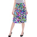 Texture Colorful Abstract Pattern Midi Beach Skirt View1