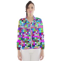 Texture Colorful Abstract Pattern Women s Windbreaker by Grandong