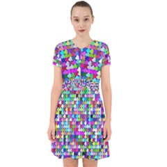 Texture Colorful Abstract Pattern Adorable In Chiffon Dress by Grandong