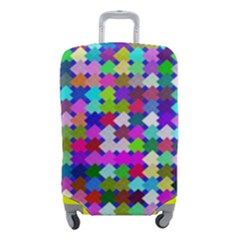 Texture Colorful Abstract Pattern Luggage Cover (small) by Grandong