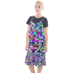 Texture Colorful Abstract Pattern Camis Fishtail Dress by Grandong