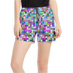 Texture Colorful Abstract Pattern Women s Runner Shorts by Grandong