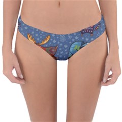 Animals Pattern Colorful Vector Reversible Hipster Bikini Bottoms by Grandong