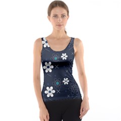 Flower Pattern Texture Women s Basic Tank Top by Grandong