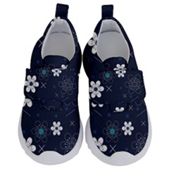 Flower Pattern Texture Kids  Velcro No Lace Shoes by Grandong