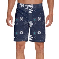 Flower Pattern Texture Men s Beach Shorts by Grandong